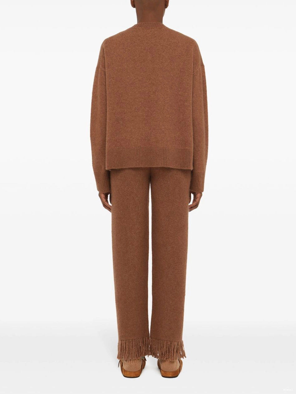 Cheap Women Alanui jumper ribbed-edge cashmere-blend 0702